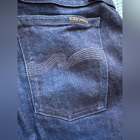 Excellent Skinny Lin Worn Indigo Nudie Jeans - Picture 7 of 13